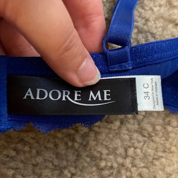 🆕Adore me blue banana print bra NWT - Picture 4 of 6